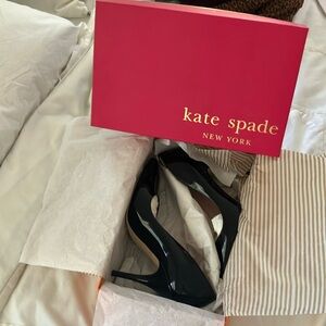 NEW IN BOX Kate Spade Black Patent Pumps